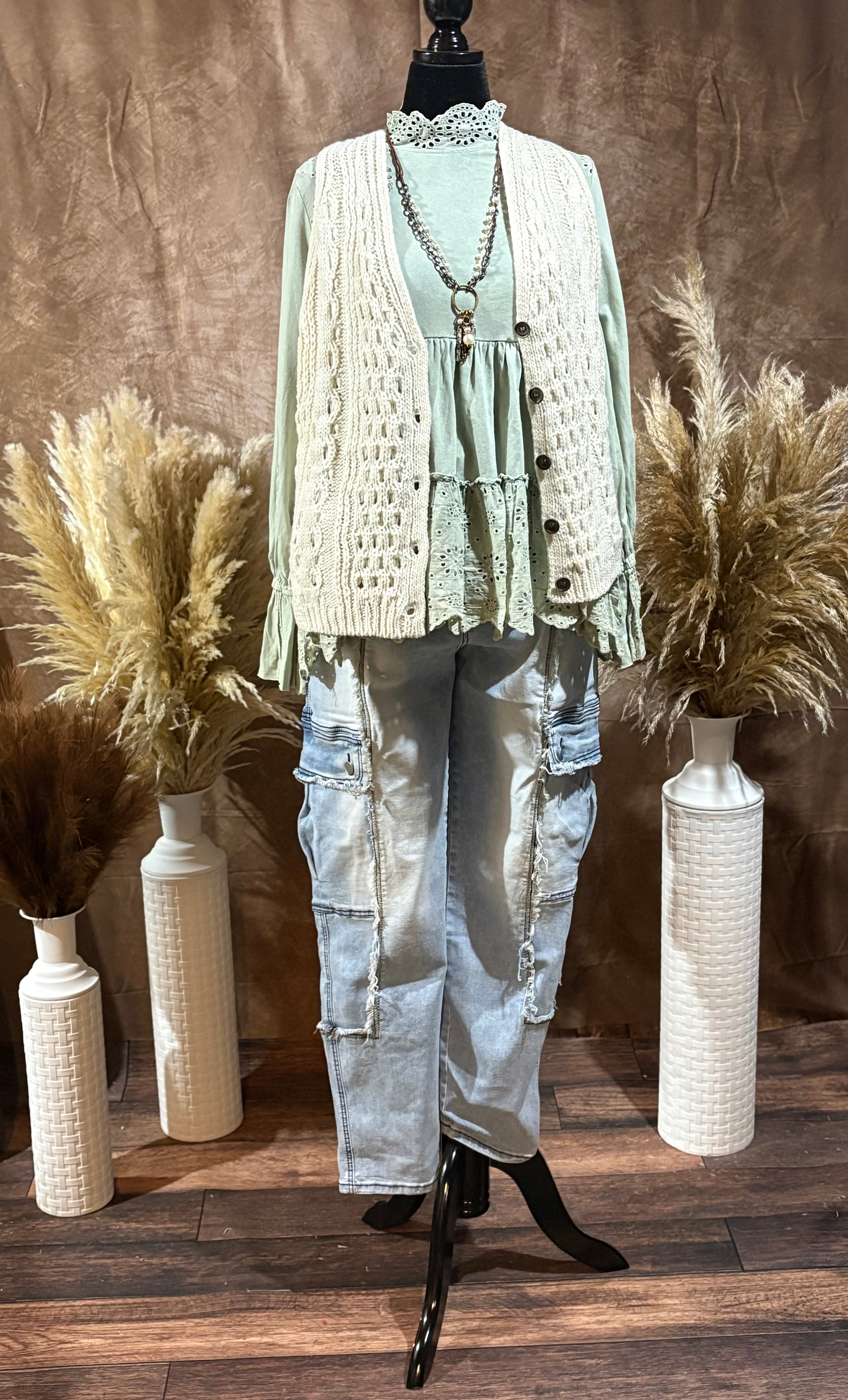Coastal Breeze Knit Vest