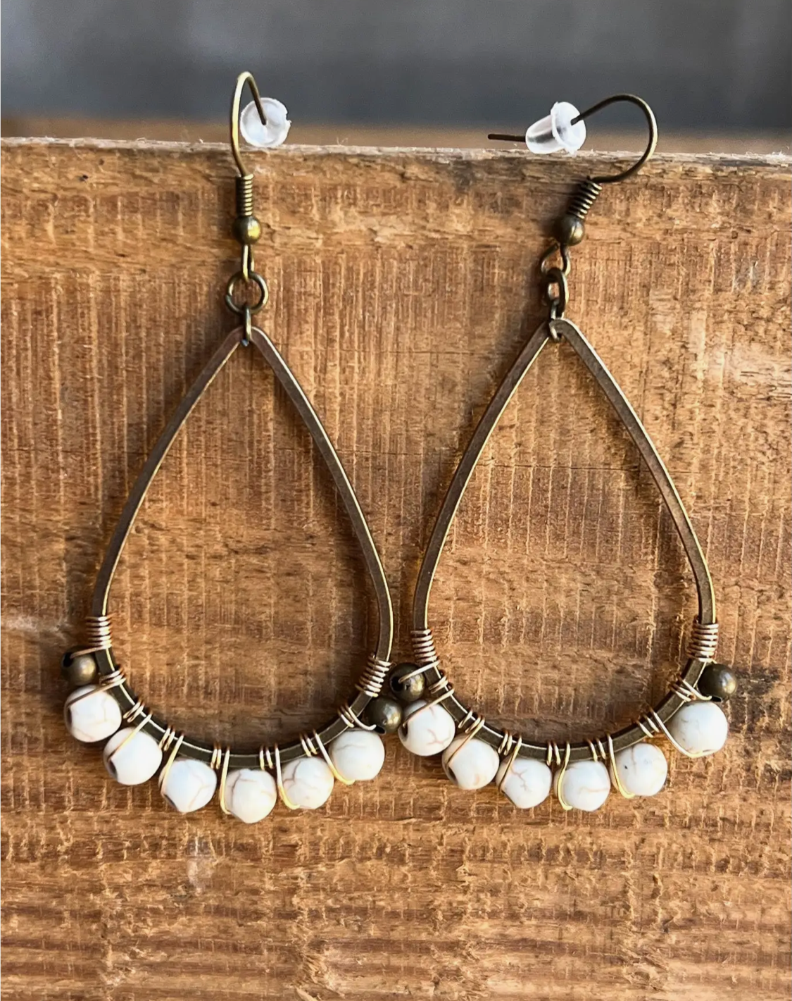Cody Earrings- White