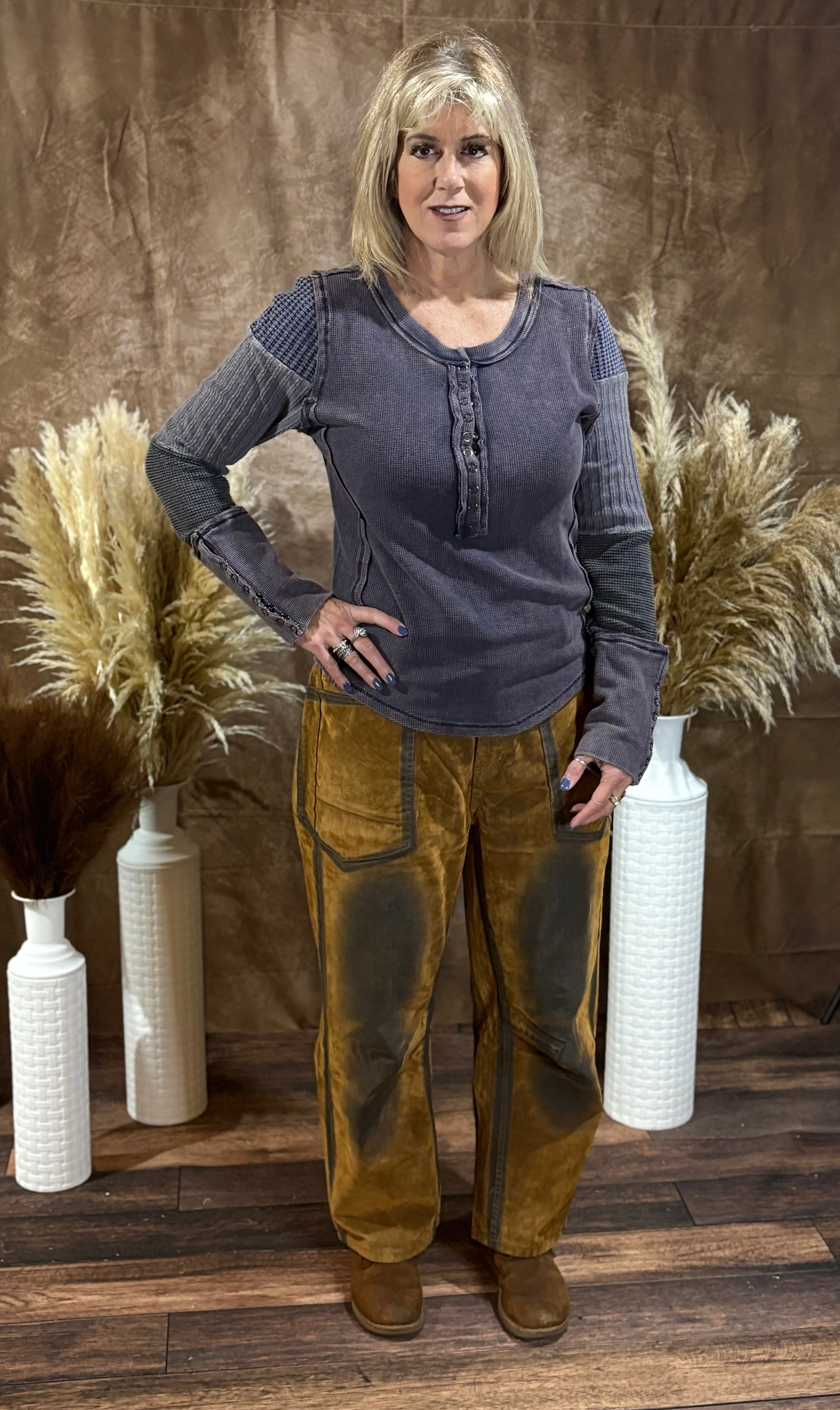 Vintage Suede Velvet Pants