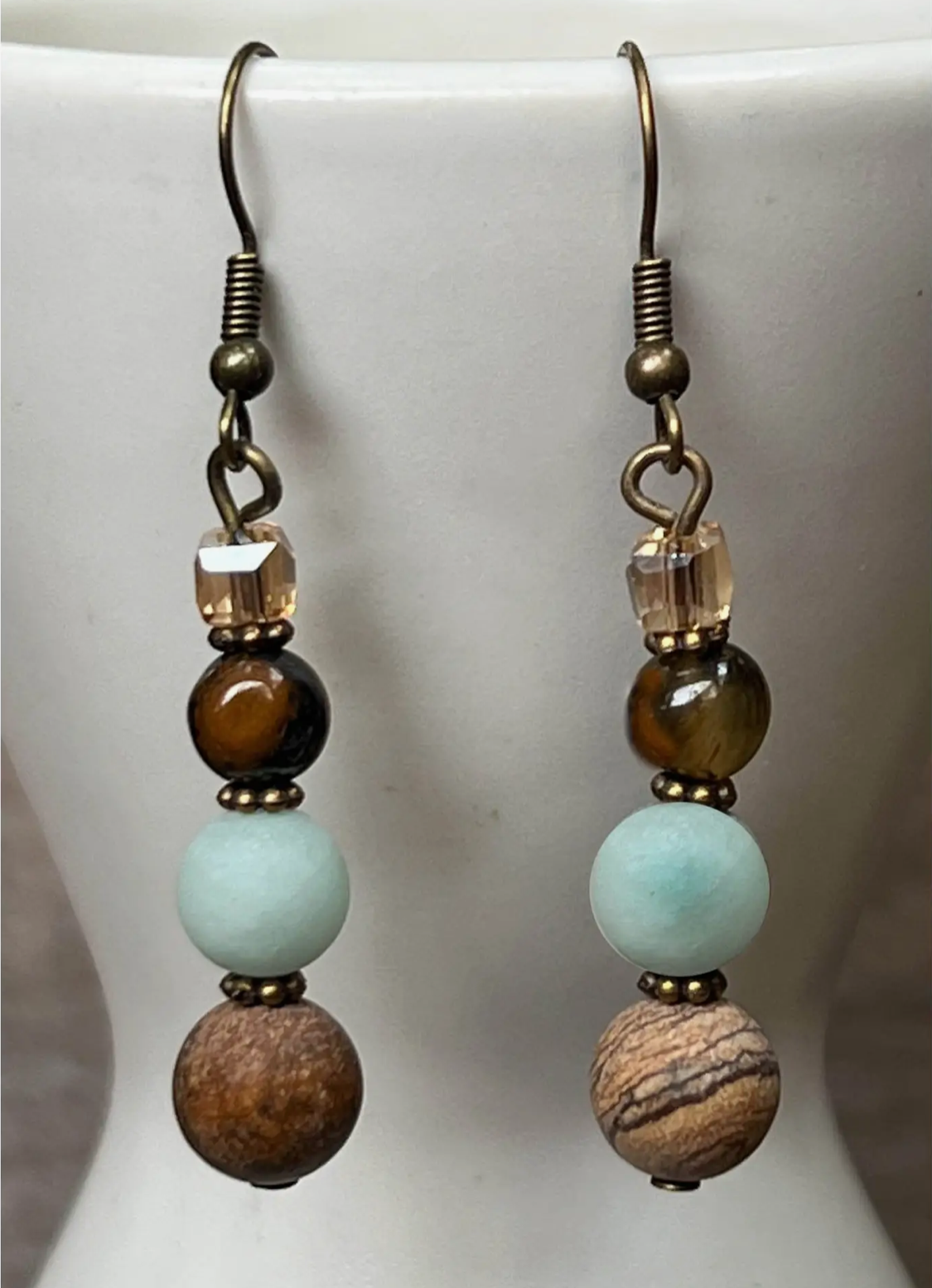 Emory Earrings Amazonite