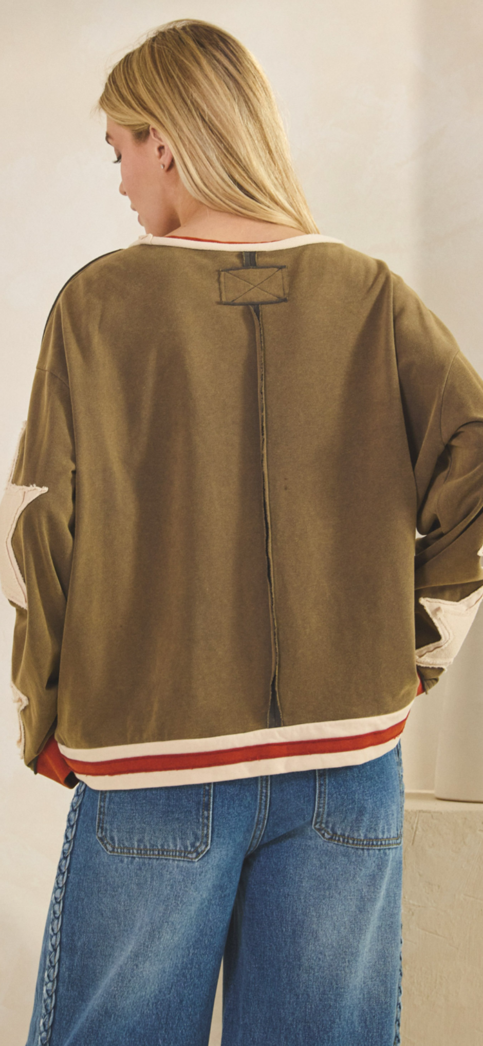 Vintage Star Patch Pullover