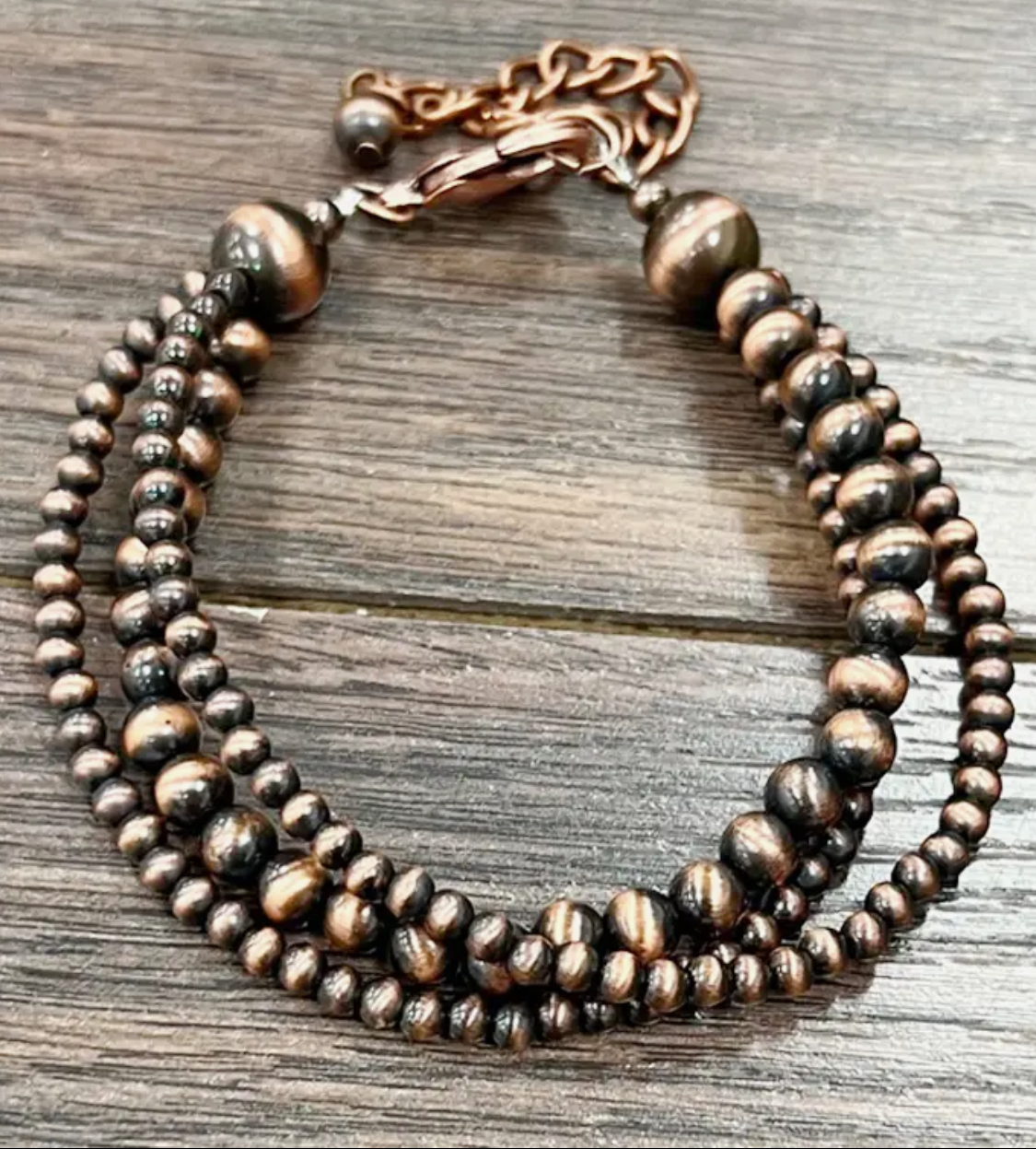 Western Bead Strand Adjustable Bracelet