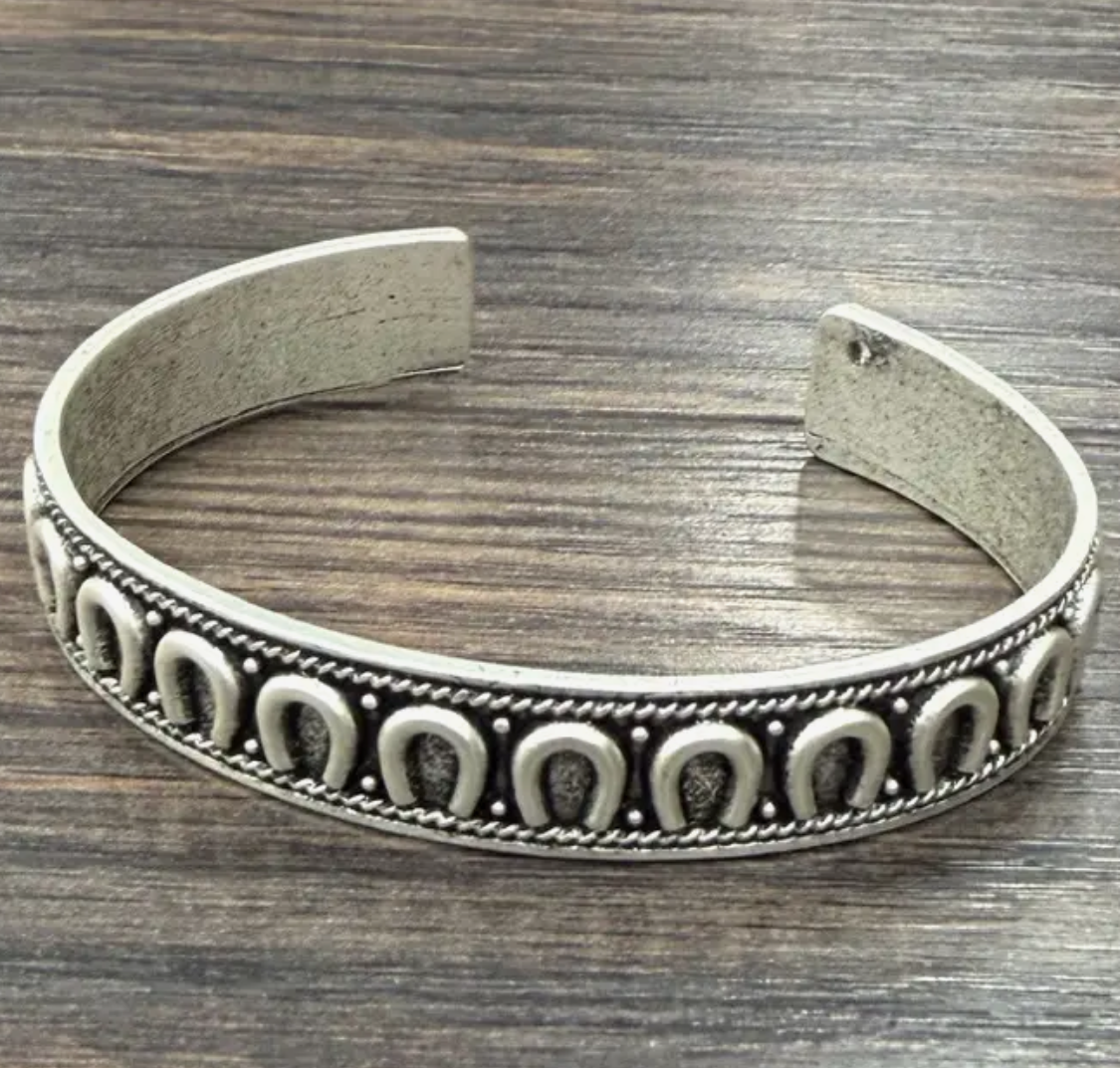 Western Horseshoe Cuff Bracelet