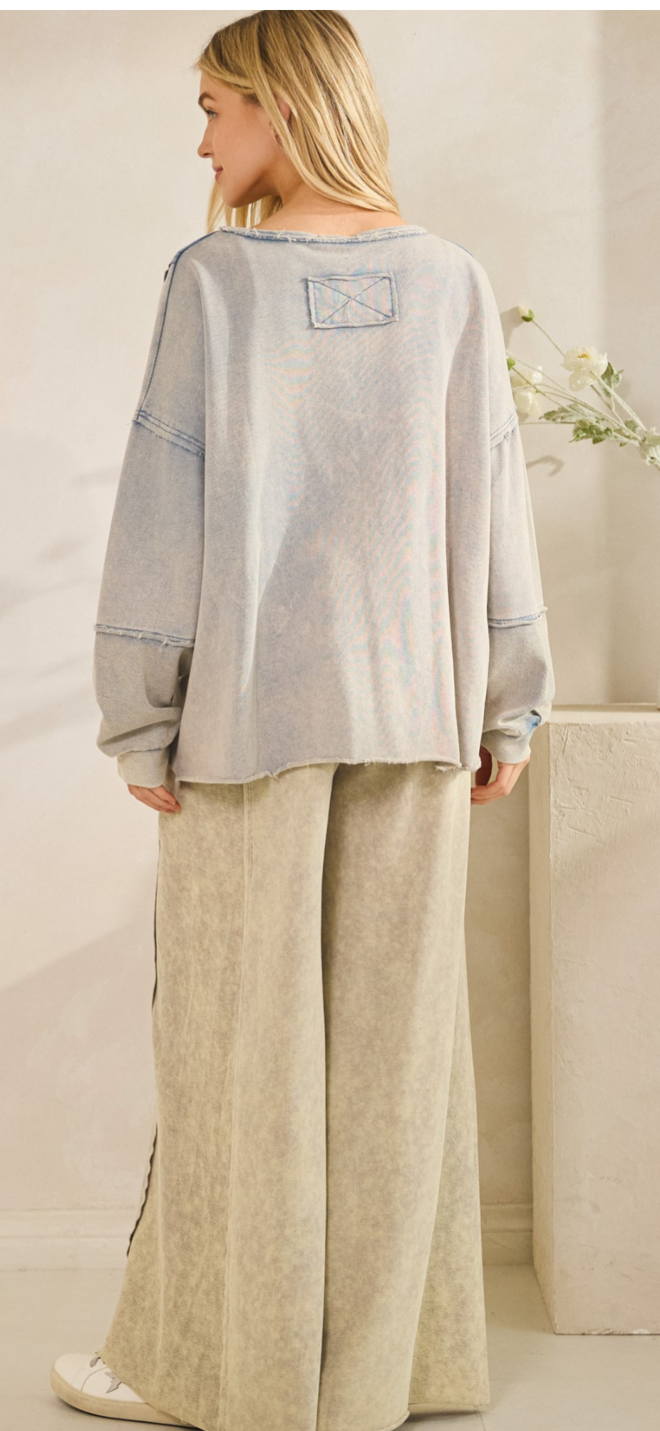 The Mineral Raw Edge Pullover