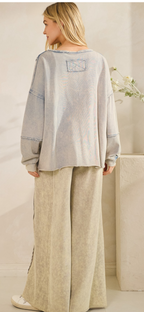 The Mineral Raw Edge Pullover