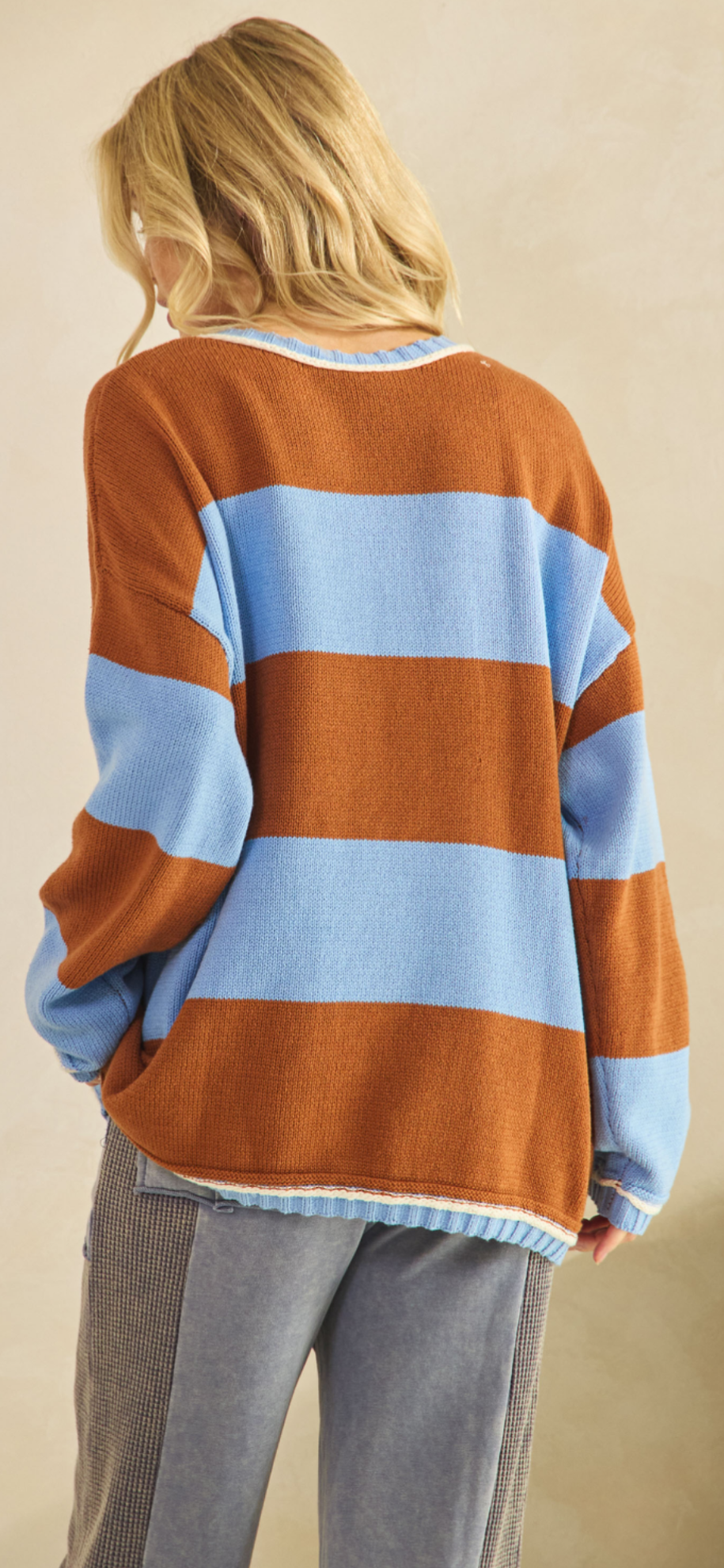Colorblock Stripe Sweater
