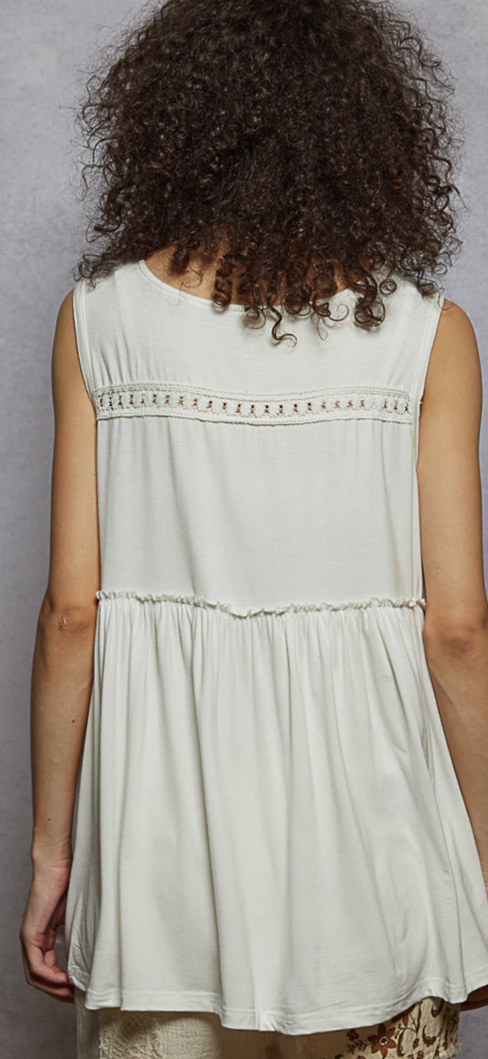 Sleeveless Top in Ivory