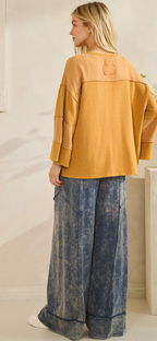 Harvest Patch textured pullover