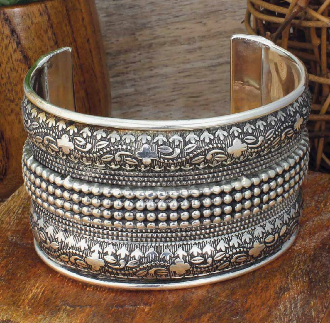 Bali Bazar Silver Cuff Bracelete