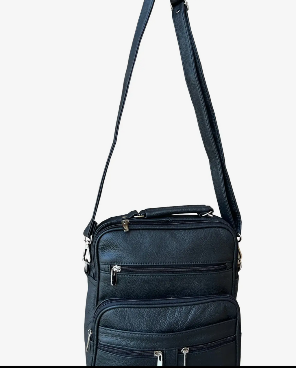 Cowhide Leather Crossbody Handbag