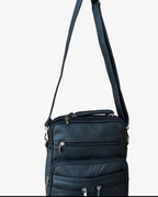 Cowhide Leather Crossbody Handbag