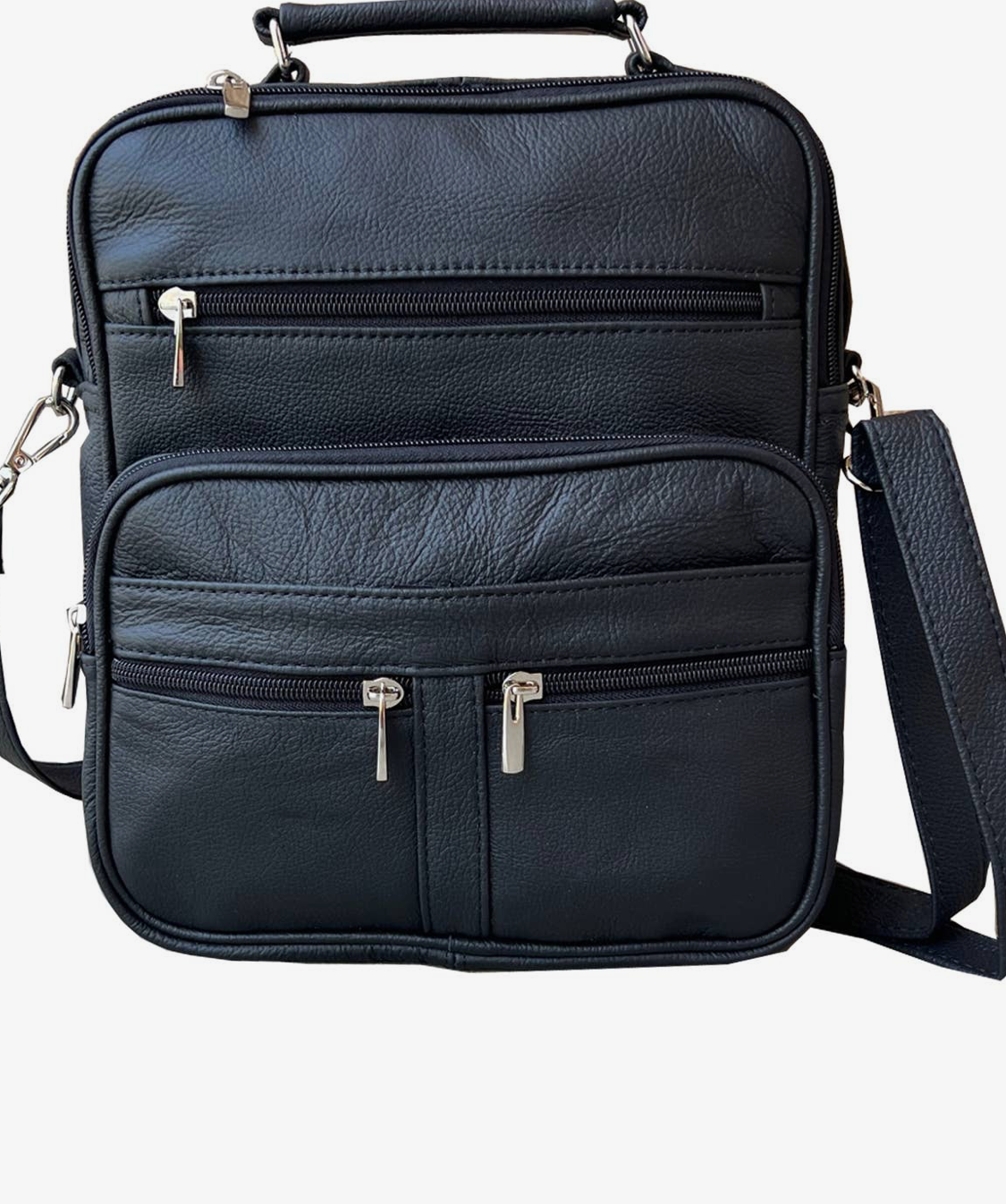 Cowhide Leather Crossbody Handbag