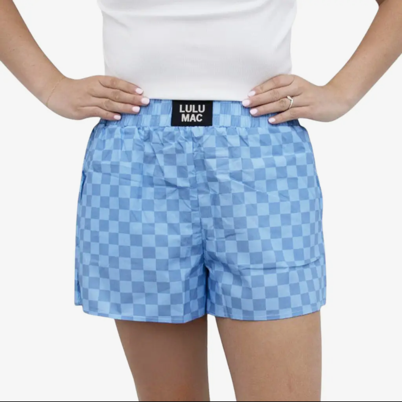 Blue/Blue Check Boxers