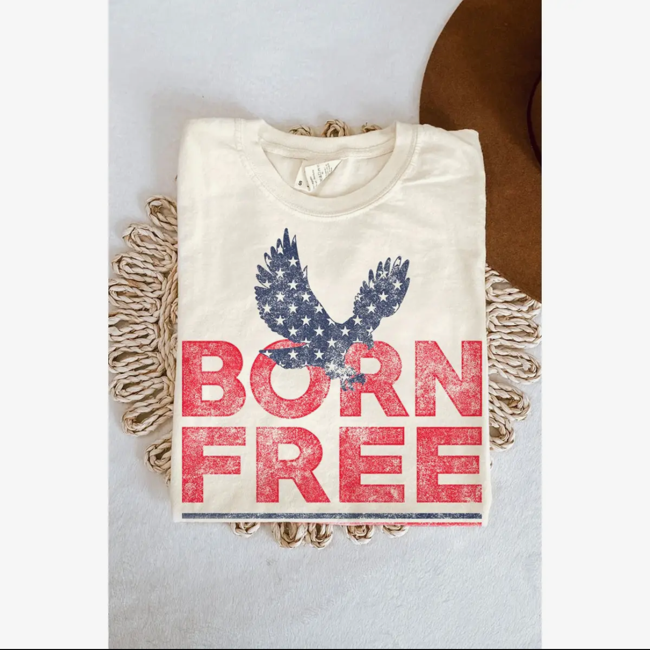 Born Free Mineral Washed Graphic Tee