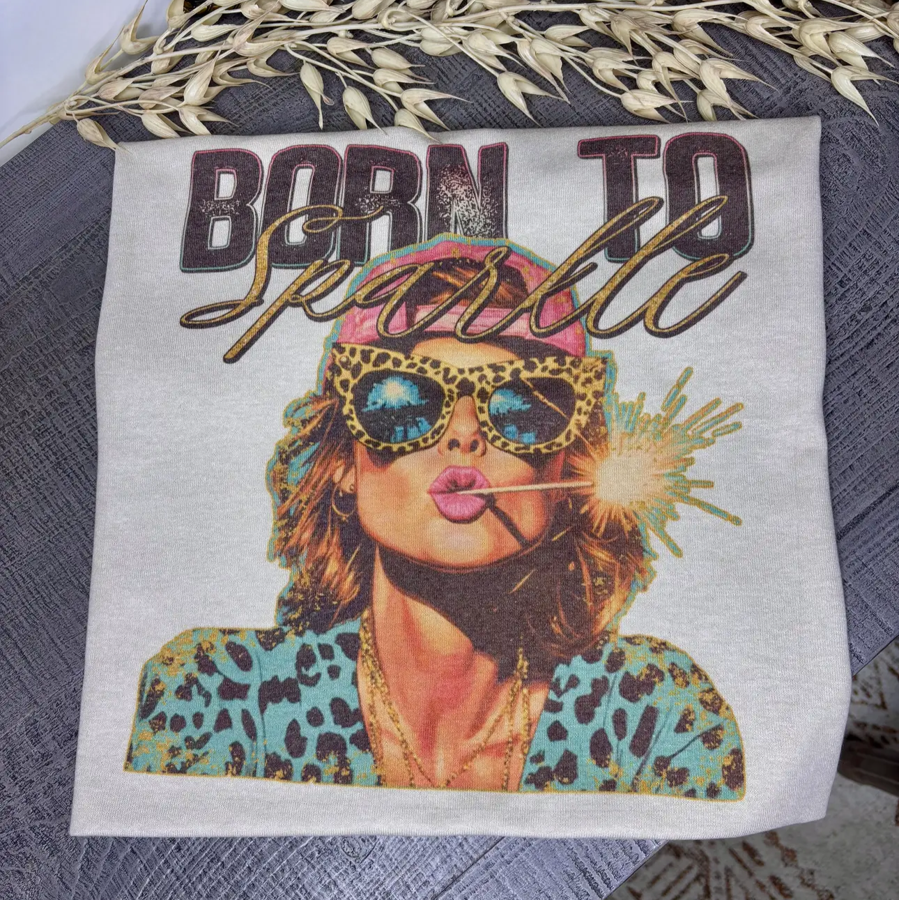 Born to Sparkle Tee-tan