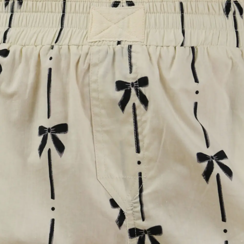 Bow Printed Boxer Shorts