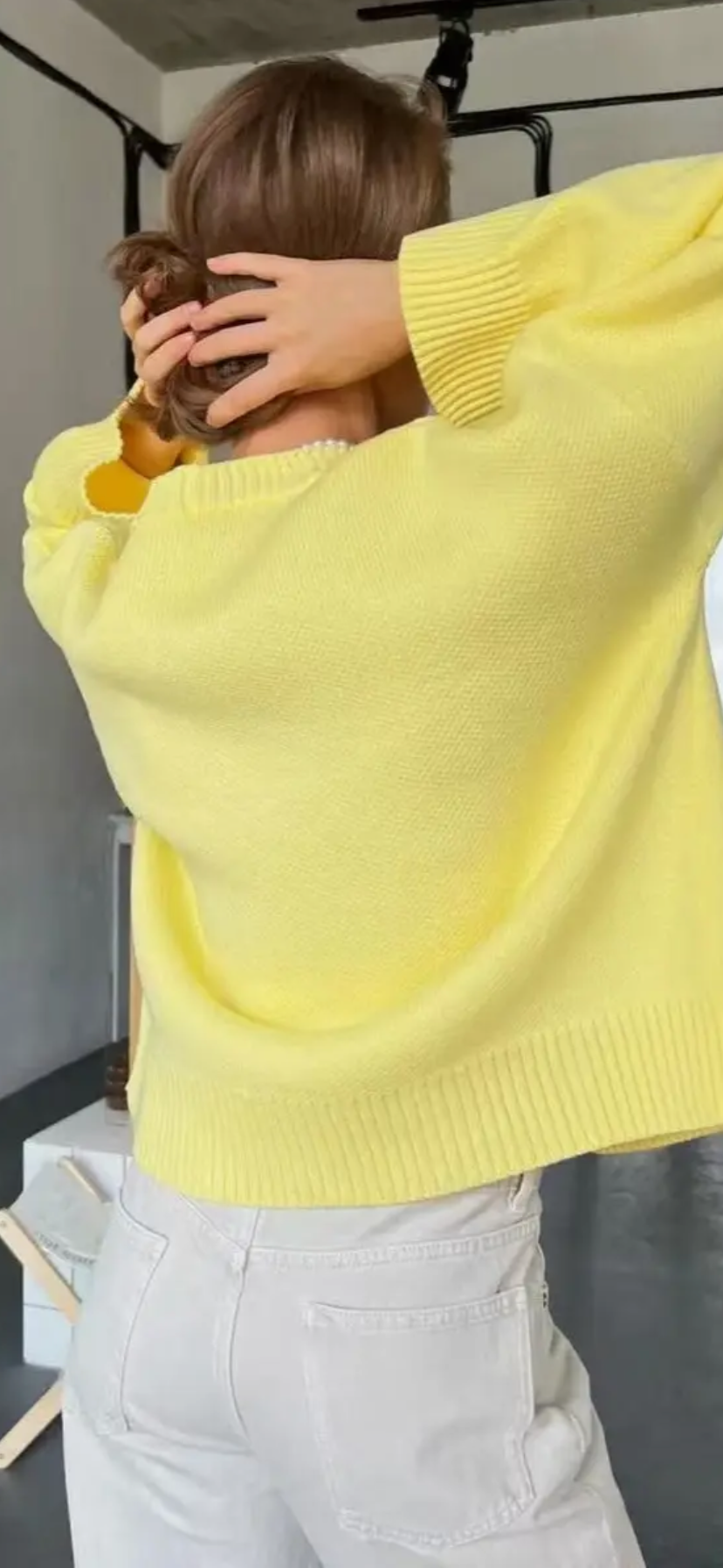 Bright Yellow Cardigan