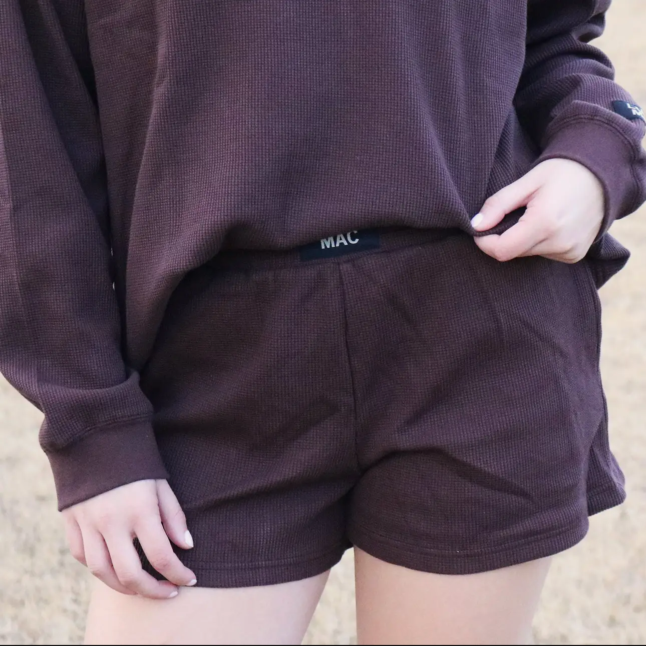LM Waffle Brown Shorts
