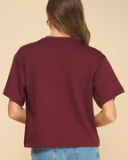Infinity Oversized top-Burgundy