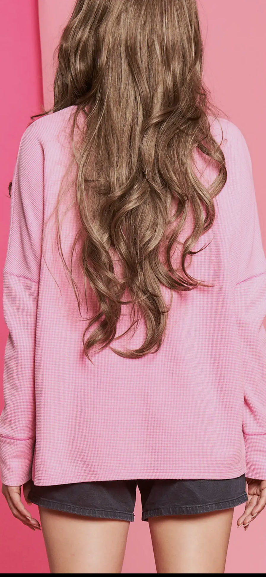 Button Down Side Slit Pullover Knit Top