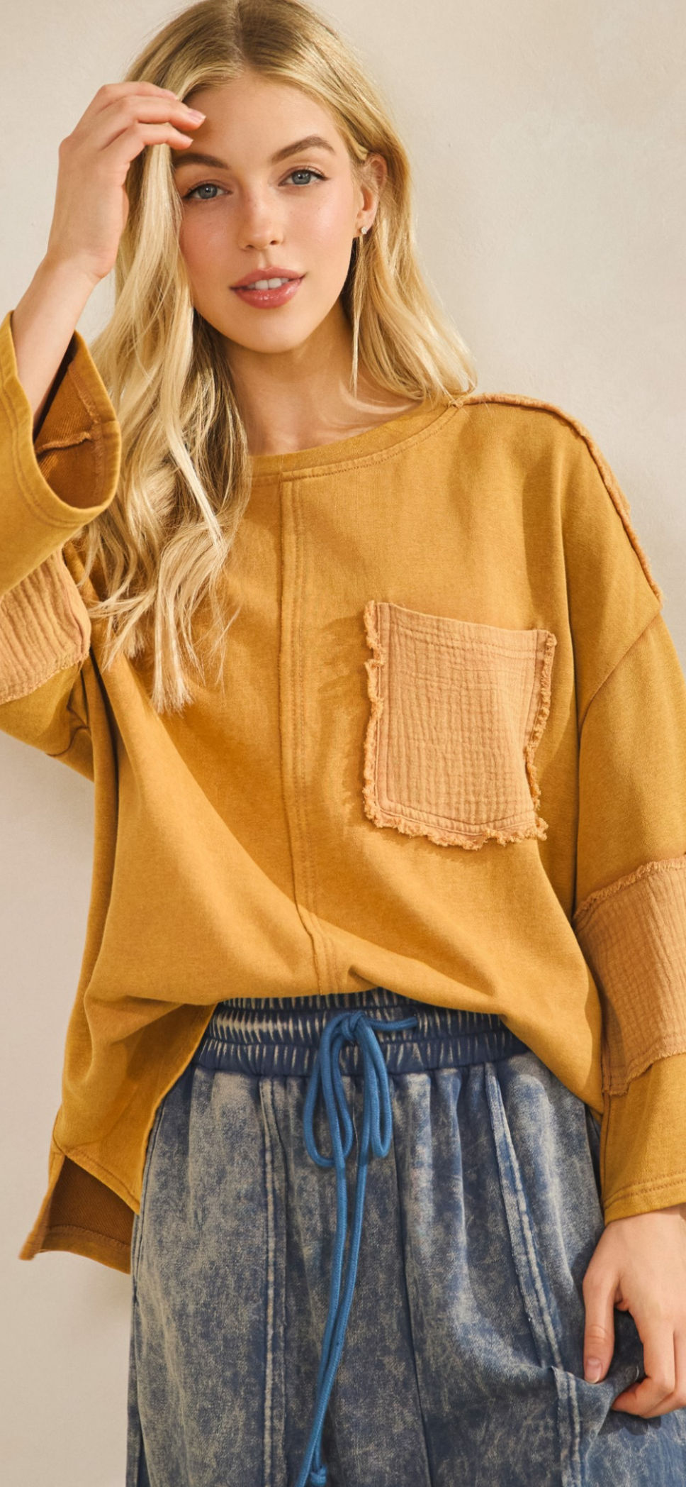 Harvest Patch textured pullover