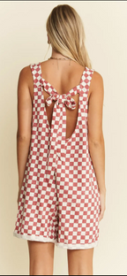 Checkered Print Shorts