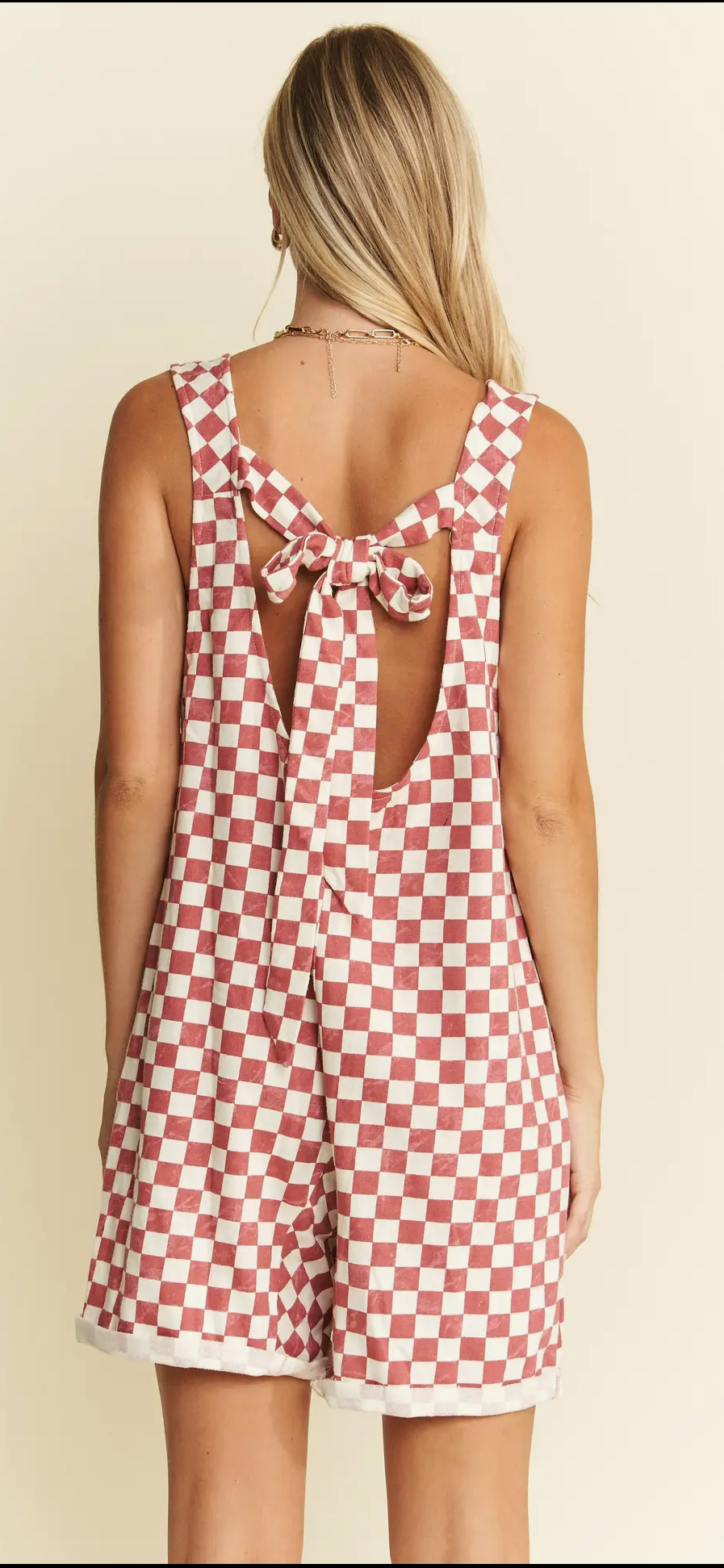 Checkered Print Shorts
