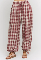 Check String Comfort Pants