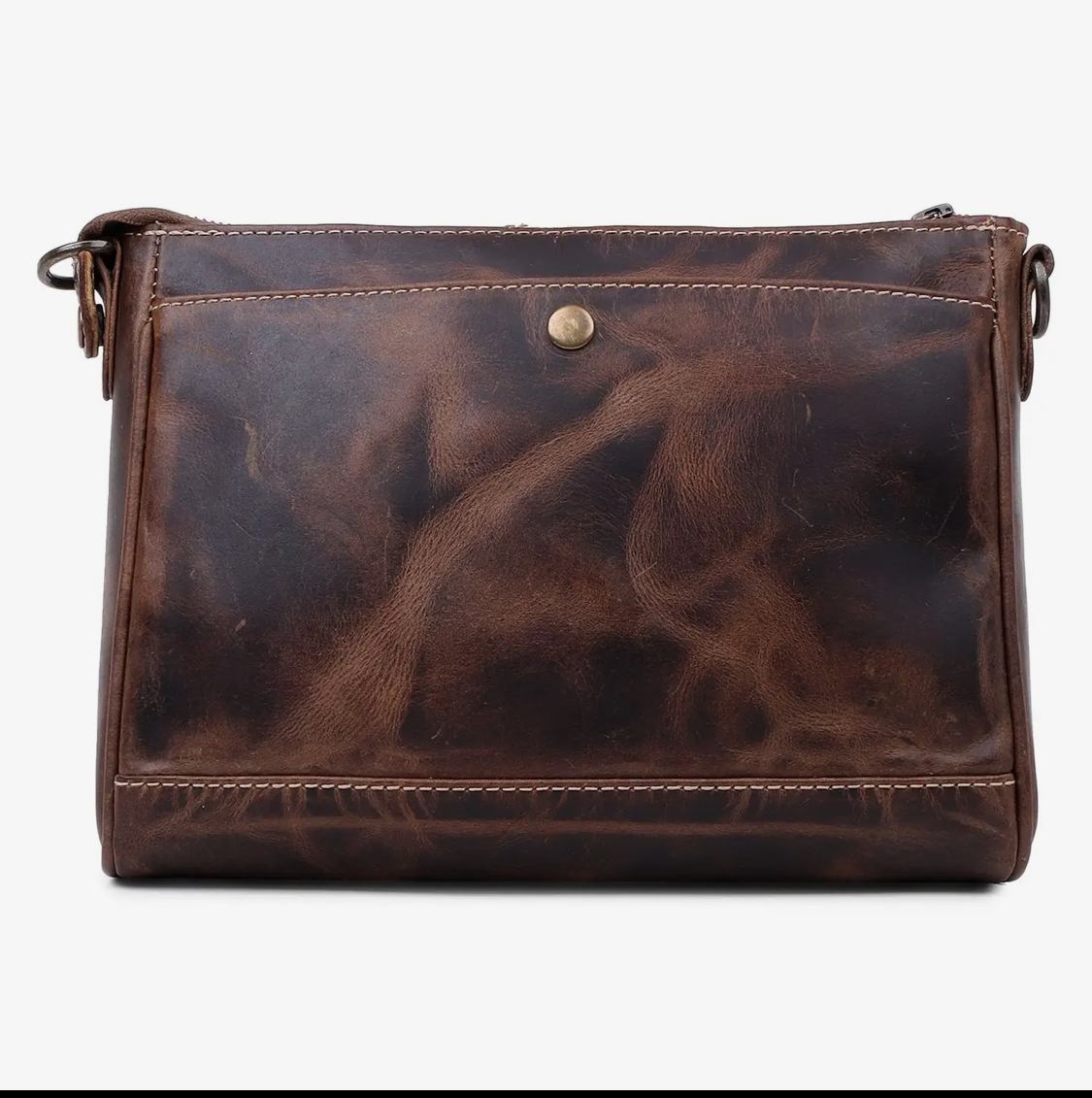 Rustic Leather Clutch Bag