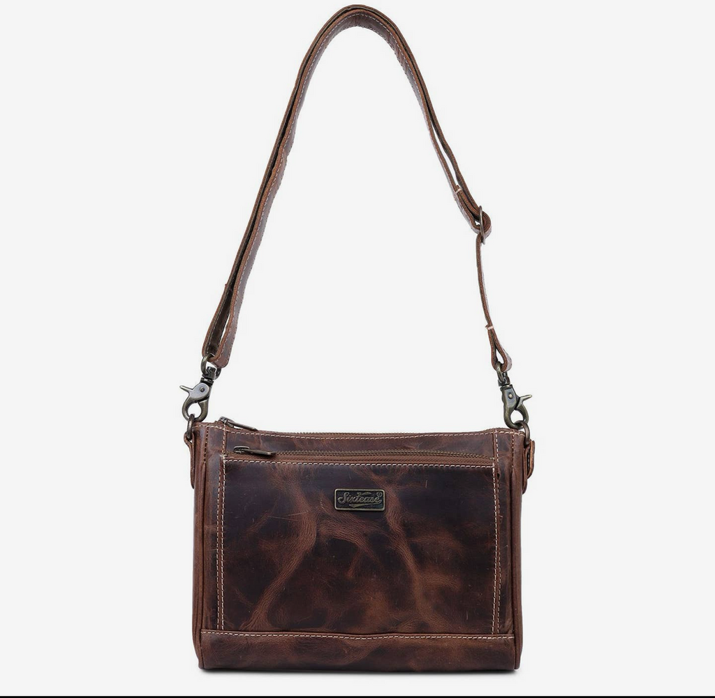 Rustic Leather Clutch Bag