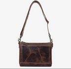 Rustic Leather Clutch Bag
