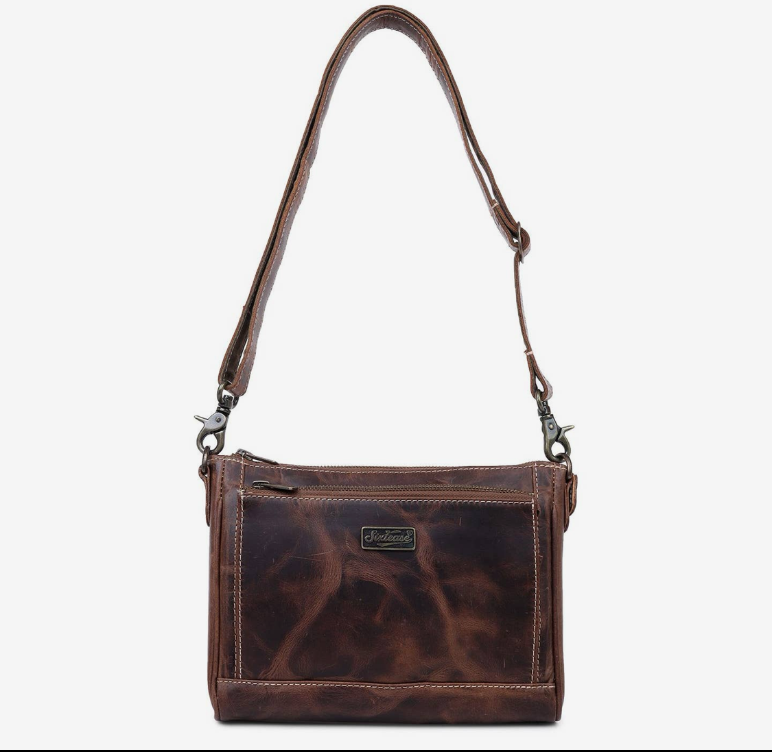 Rustic Leather Clutch Bag