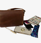 Crazy Horse Genuine Leather Crossbody Purse