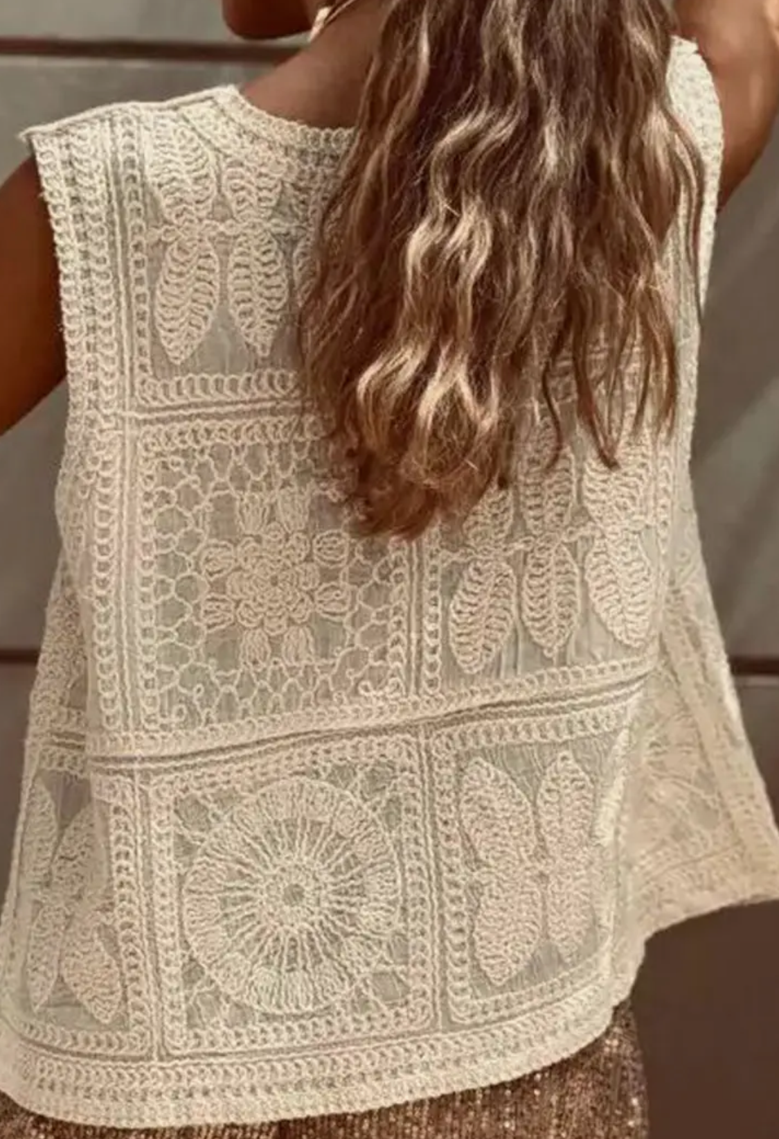 Crochet Lace Vest
