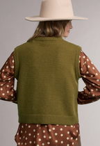 Relaxed Crop Sweater Vest