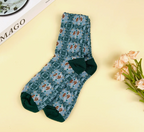 H T Socks Tan and Silver