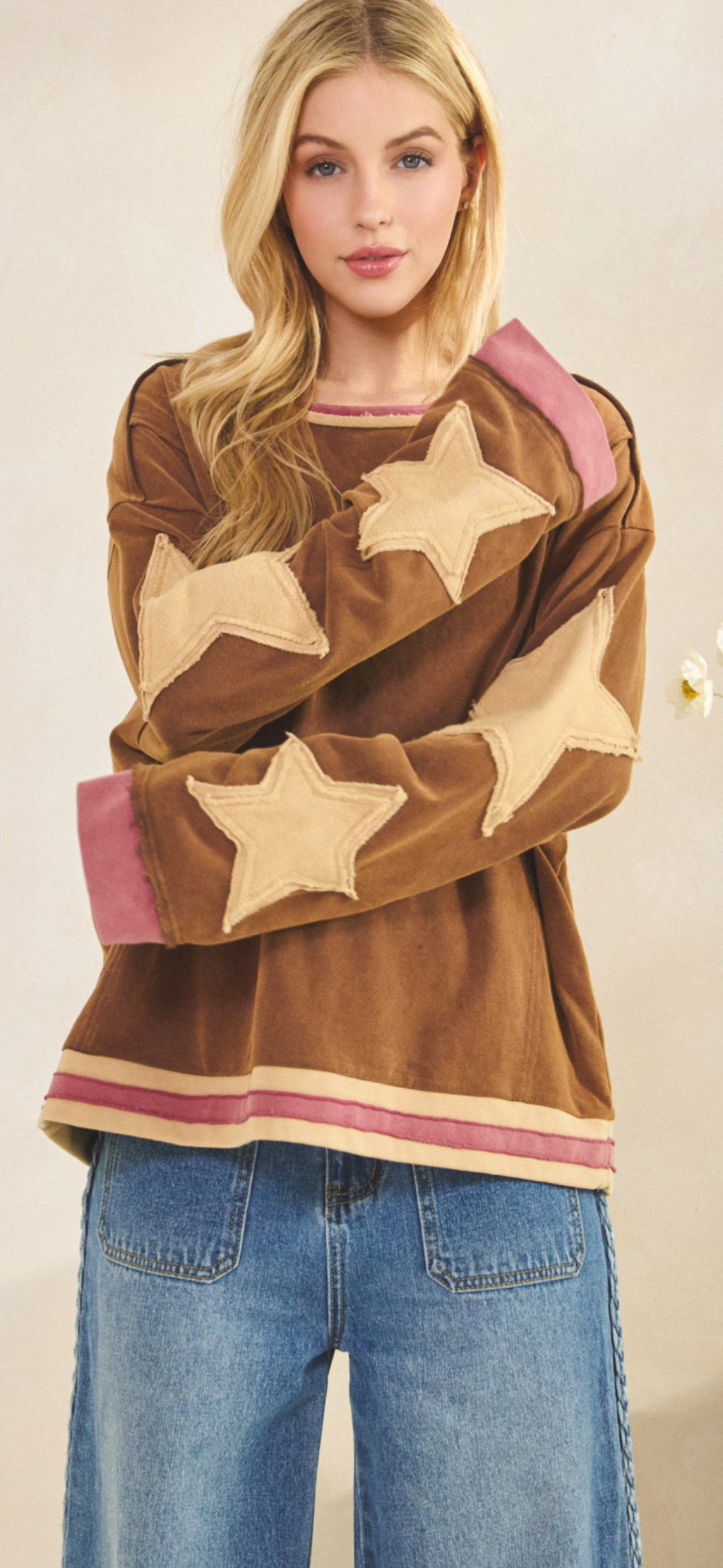 Vintage Star Patch Pullover