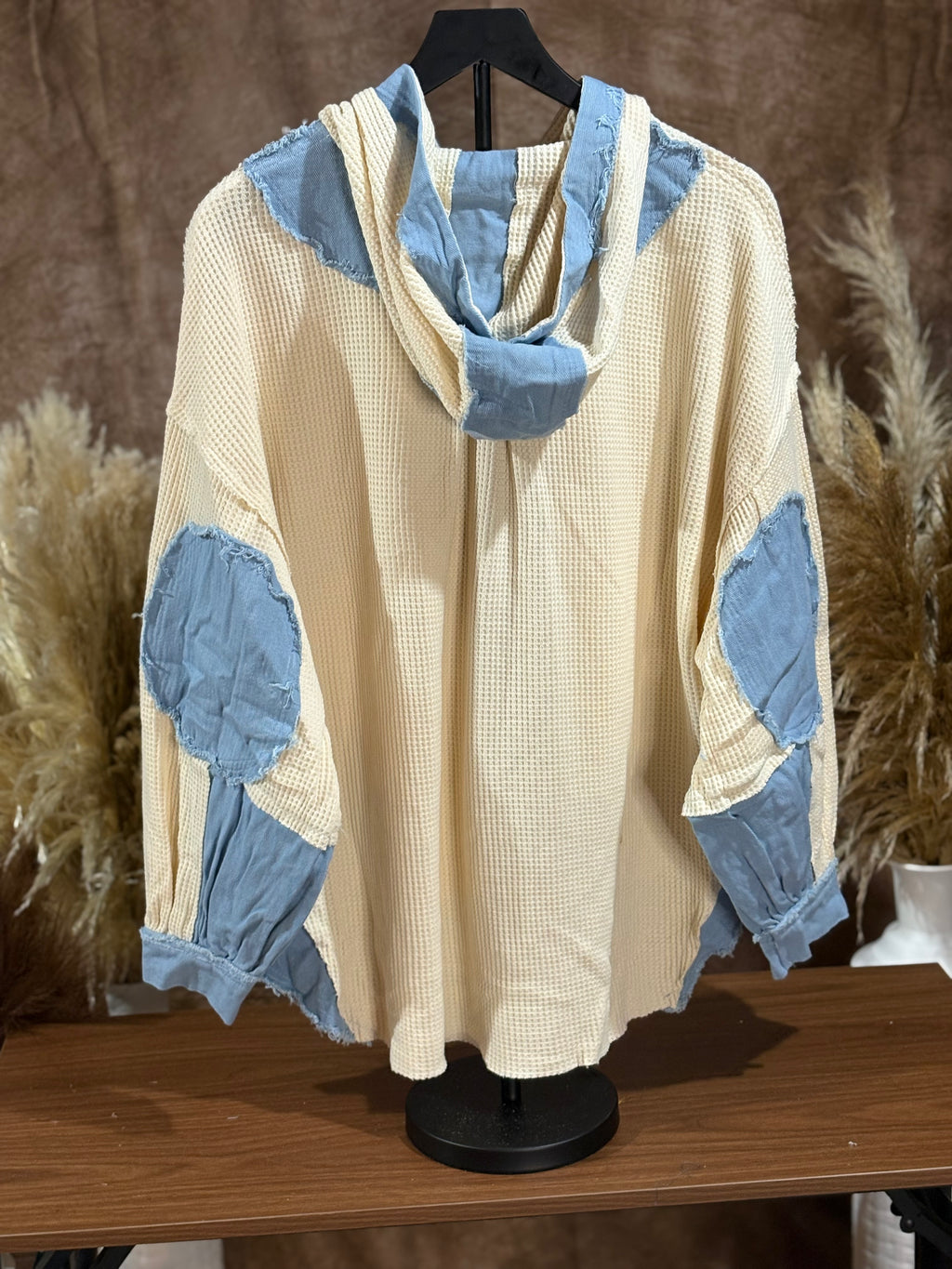 Cream Denim button up top