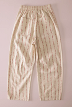 Floral Print Barrel Pants
