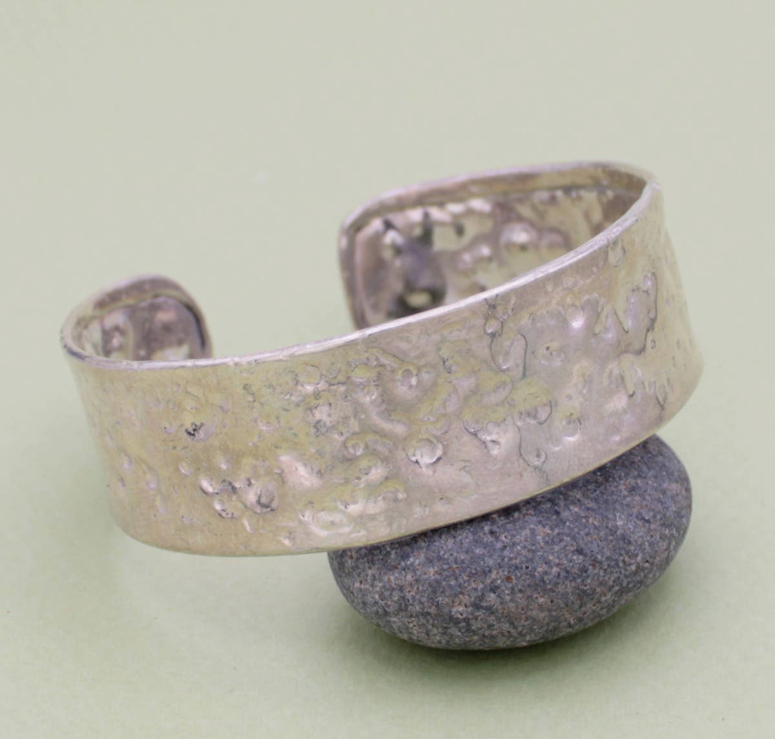 Forged From Silver Textured Cuff