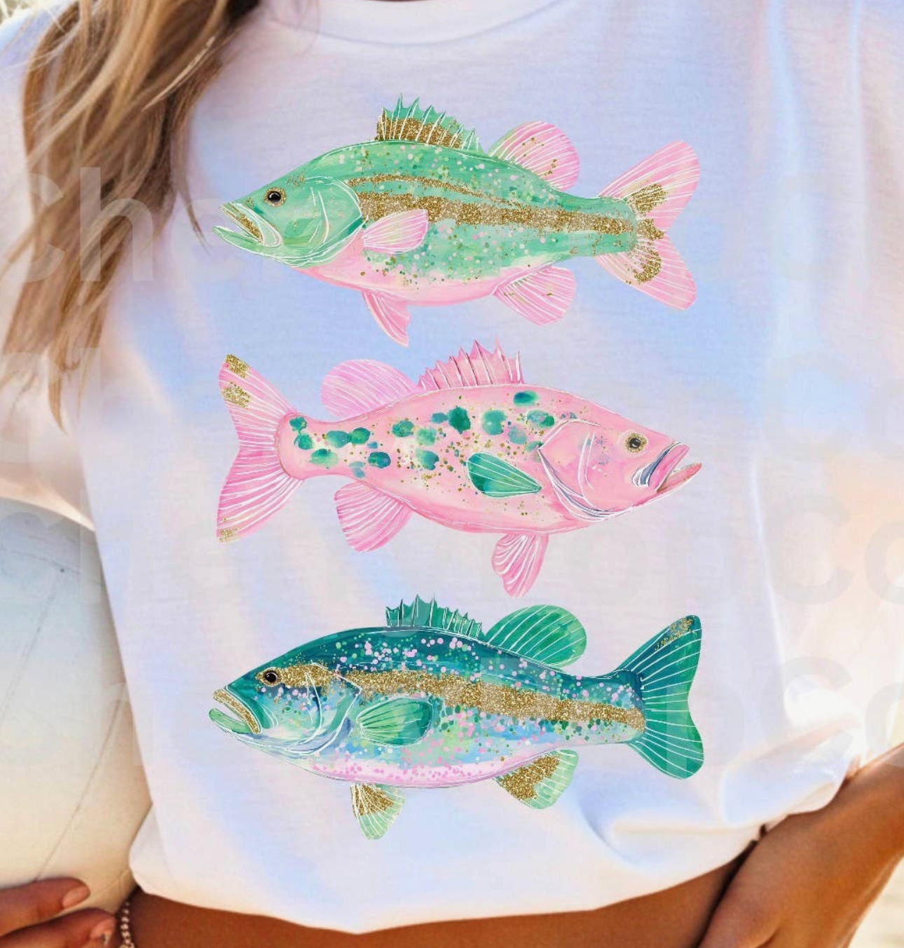 Girly Fisherman Summer Graphic Tee