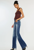 KanCan High Rise Wide Flare Jeans