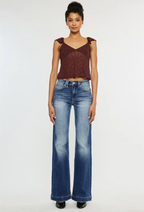 KanCan High Rise Wide Flare Jeans