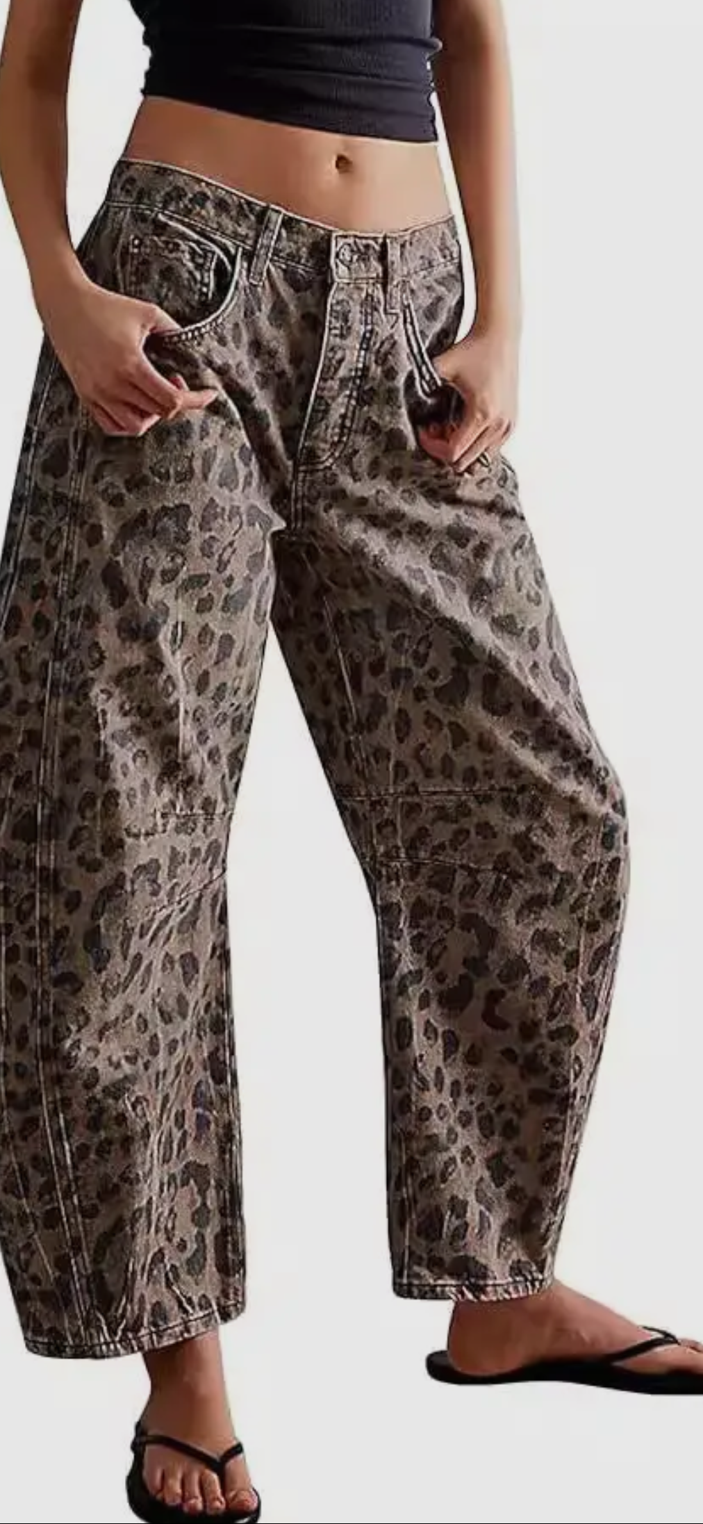 Leopard Print Jeans