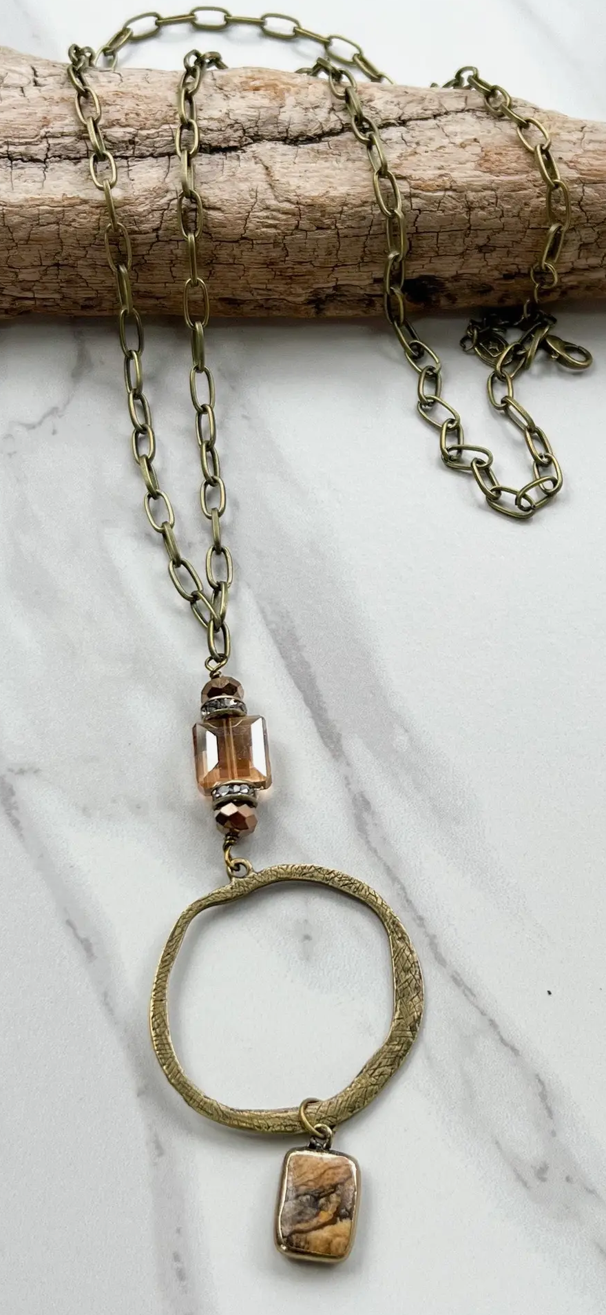 Long Sicily Necklace Jasper