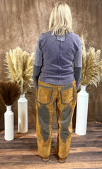 Vintage Suede Velvet Pants