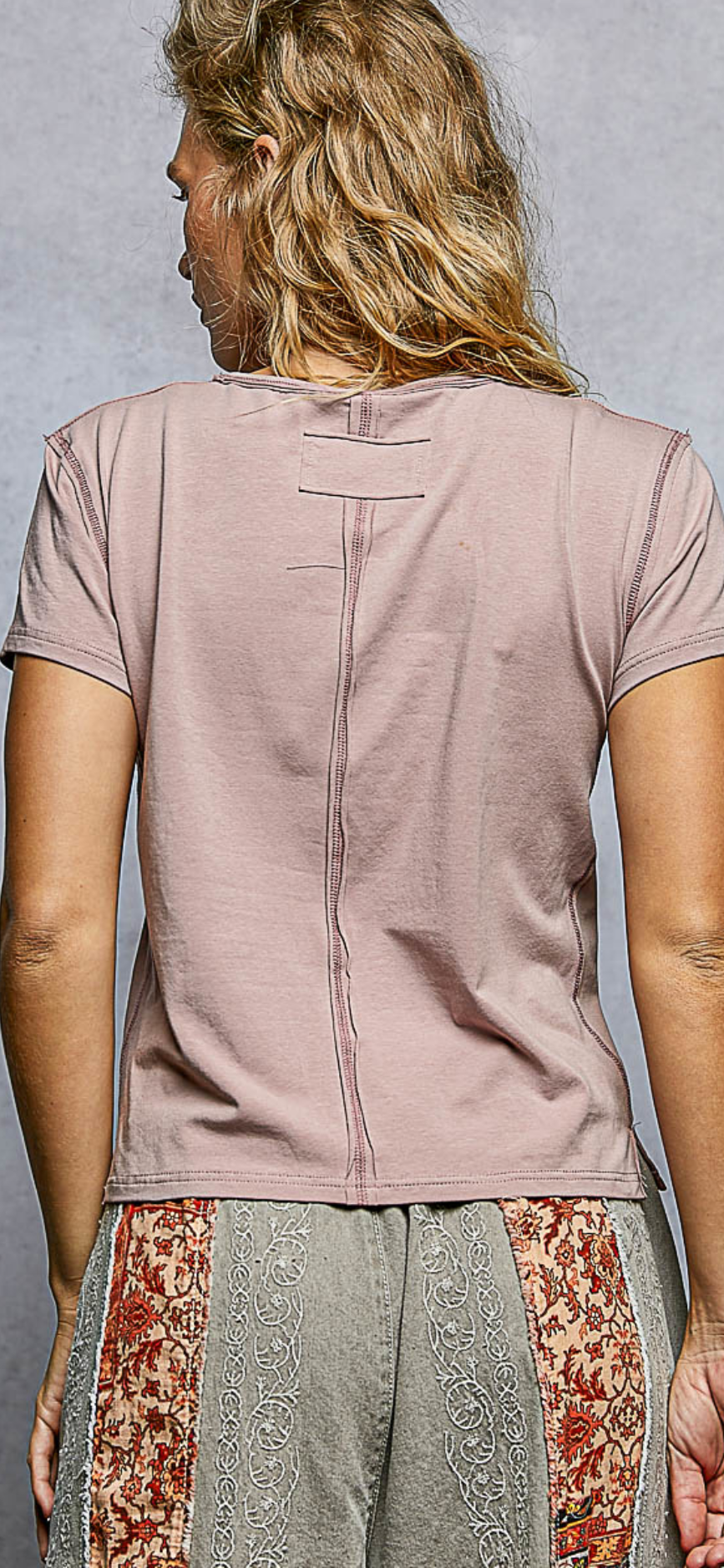 Mauve Cropped Tee