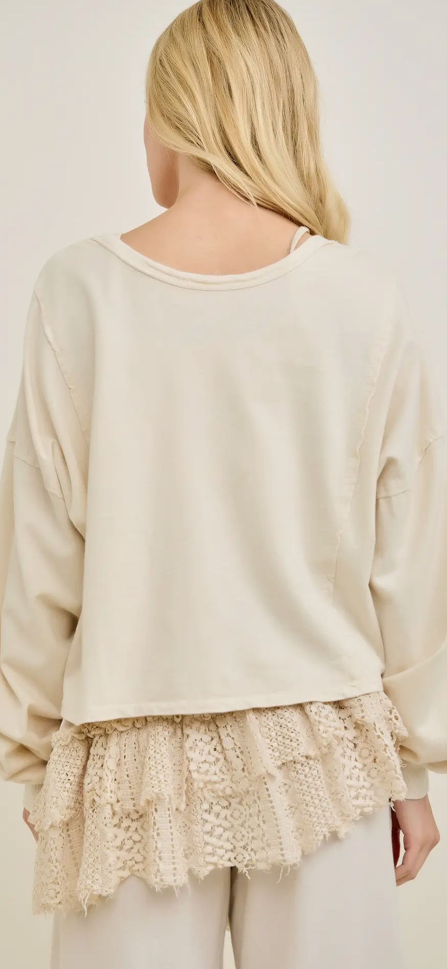 Mineral Washed Crisscross Solid Top- Natural