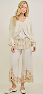 Mineral Washed Crisscross Solid Top- Natural