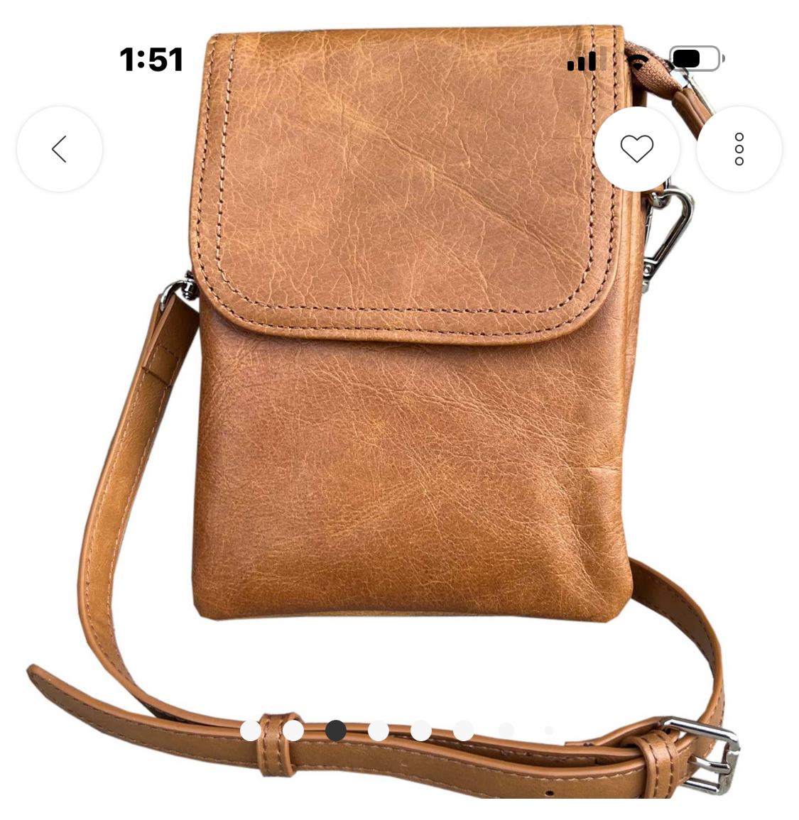 Cowhide leather Mini Crossbody Shoulder Bag